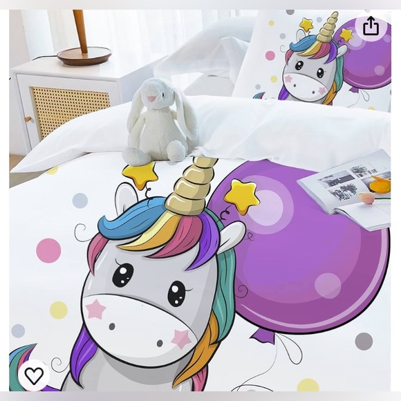 Unicorn comforter set - Picture 3 of 6